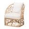Bali & Pari Prisca Bohemian Light Honey Rattan Accent Chair 244-13641-ZORO - alternate 1